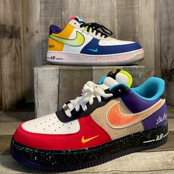 Nike Air Force (1)What the L.A.(CT1117-100)Casual Sneakers Sz M/10.5 - Picture 3 of 7